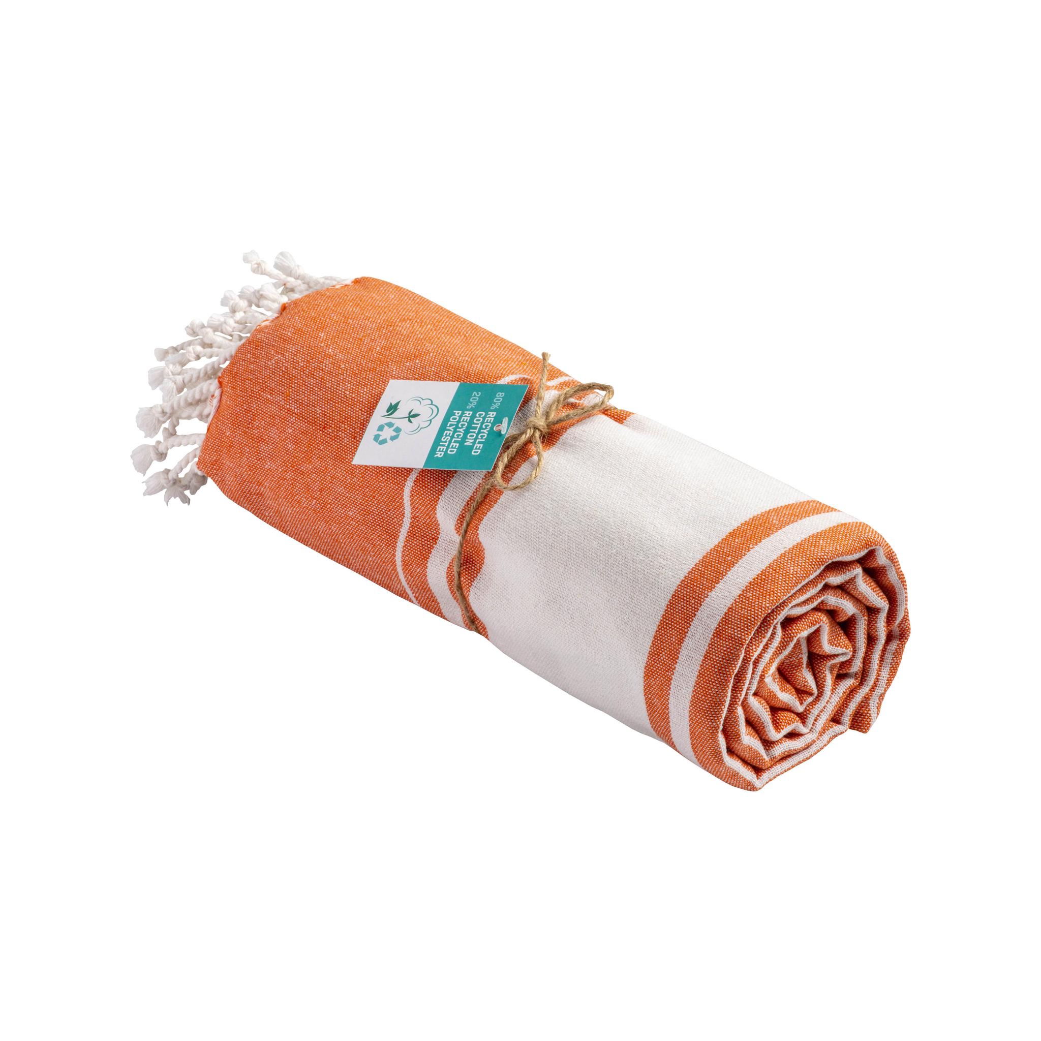 Serviette de plage en coton recyclé 150 g/m2 certifiée GRS Serviette de plage en coton recyclé 150 g/m2 certifiée GRS